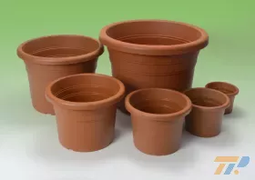 Cilindro virágcserép 25 cm terra antraci