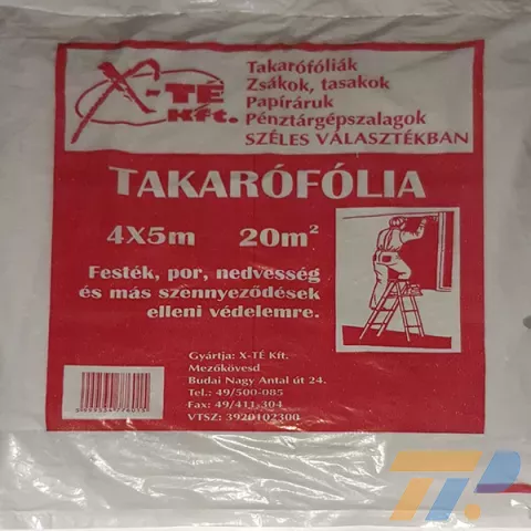 Takarófólia 4x5 m