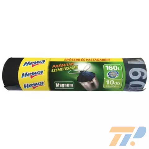 Szemeteszsák önzáró 75x100  160 L/10 db Prémium Magnum